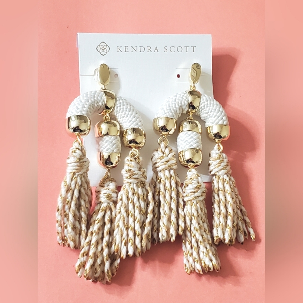 Kendra Scott Masie gold tassel earrings ✨️ NWT ✨️